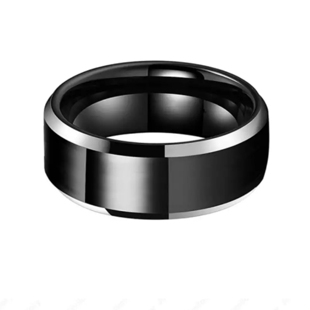 New Stainless Steel 8mm Black band band ring most sizes available